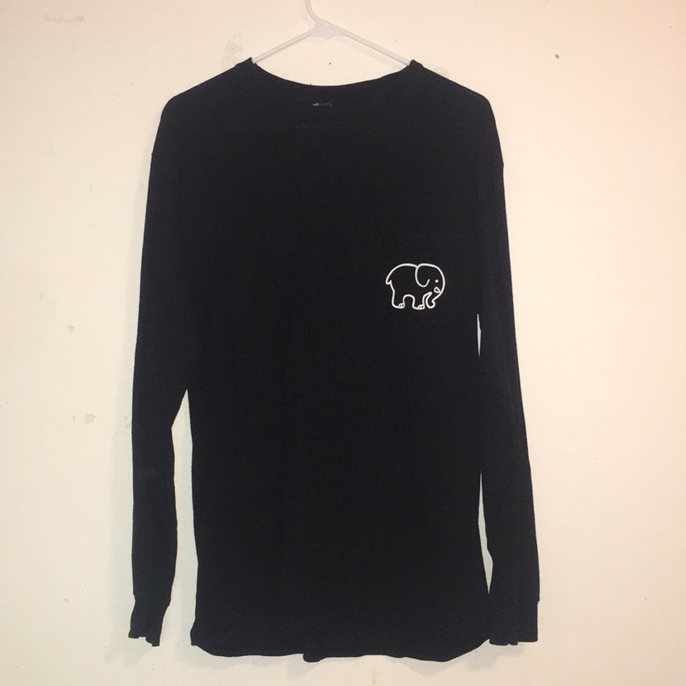 IVORY ELLA BLACK LONG SLEEVE W POCKET